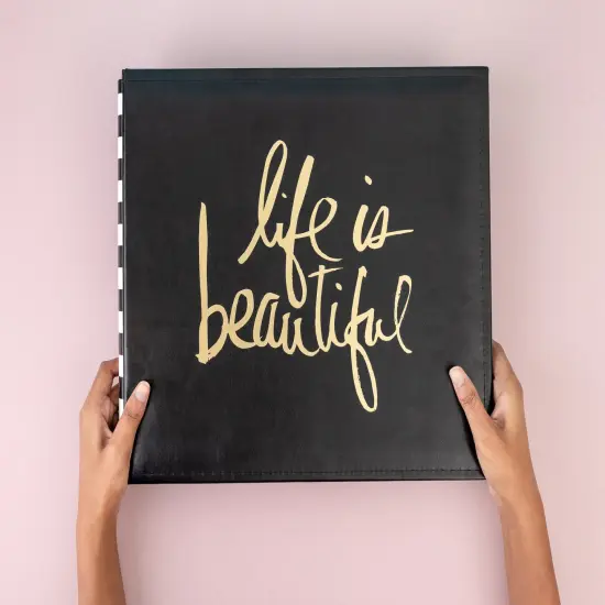 Heidi Swapp Storyline2 Post Bound Album 12"X12"-Gold Life {4}
