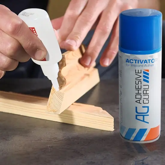 Adhesive Guru AG220A CA Glue Activator Spray 6.75 fl oz &ndash; Fast Cure Accelerator for Wood, Crafts & DIY Repairs {3}