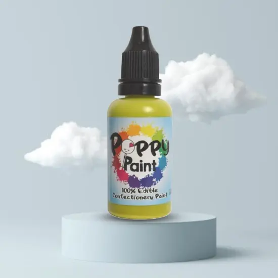 Poppy Paint Avocado Green Edible Paint for Cakes Cookies and Chocolates {4}