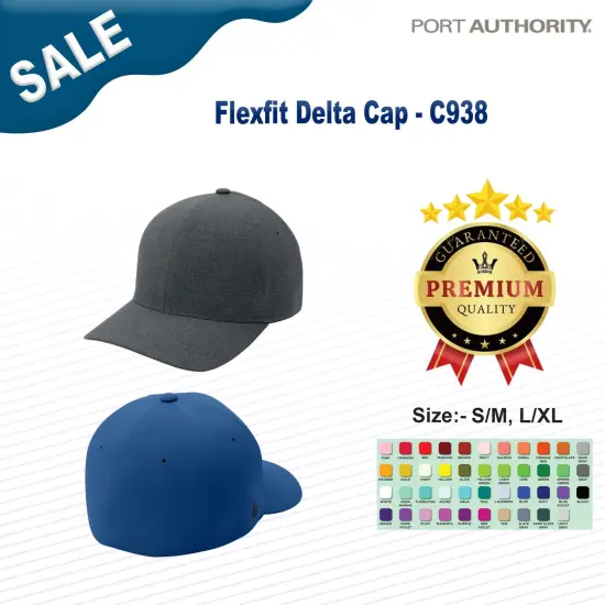 Port Authority&reg; Flexfit Delta Cap Carbon Charcoal {3}