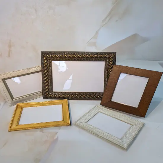 Assorted Frame Bundle | Picture Photo Frames I Desktop & Wall Frames | 4x6, 5x7, 8x10 I Glass, Easel and Hangers Included I READY TO USE {5}
