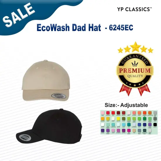 YP Classics&reg; EcoWash Dad Hat Navy {3}
