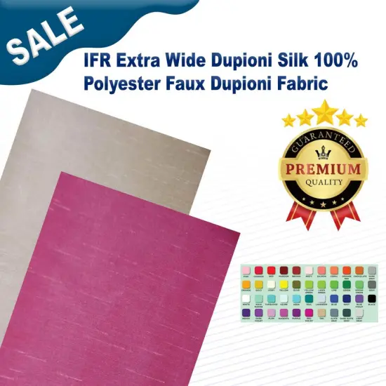 IFR Extra Wide Dupioni Silk 100% Polyester Faux Dupioni Fabric Light Plum {2}