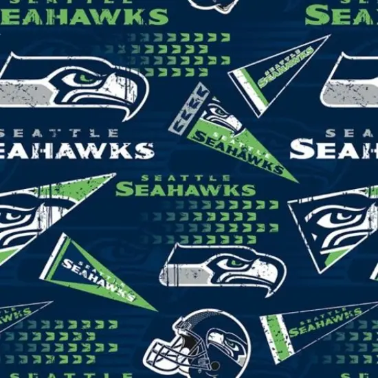 Licensed NFL Seattle Seahawks Cotton 14449-D Fabric by the Yard {1}