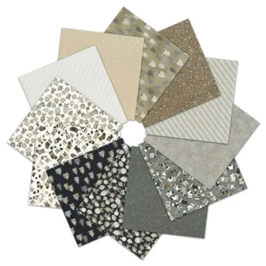 Holiday Charms Fat Quarter Bundle in Taupe by Studio RK for Robert Kaufman (FQ-2137-12) {2}