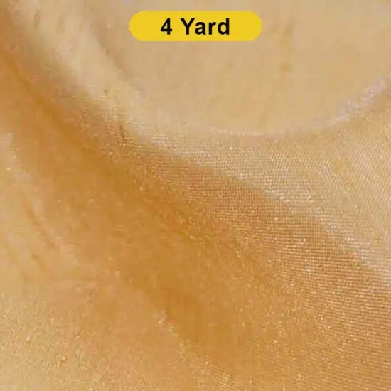 Shantung Satin Fabric 60" Reversible Satin Dupioni Silk Gold {1}