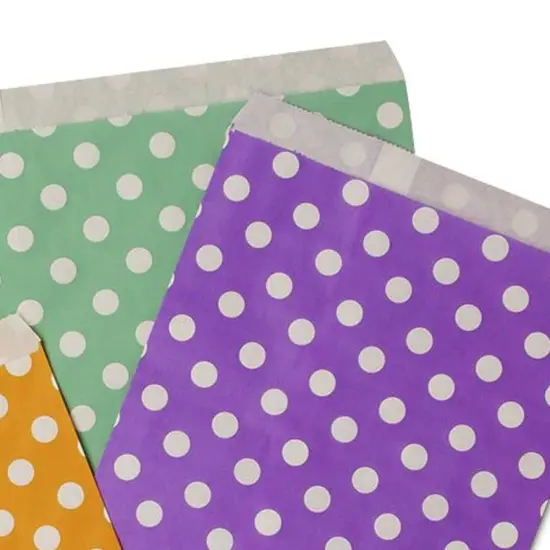 Polka Dot Charm Bags Generous Capacity 6 3/8" x 8 1/2" {7}
