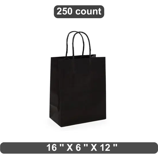 Jumbo Kraft Tinted Shopping Bag 16" x 6" x 12" {1}