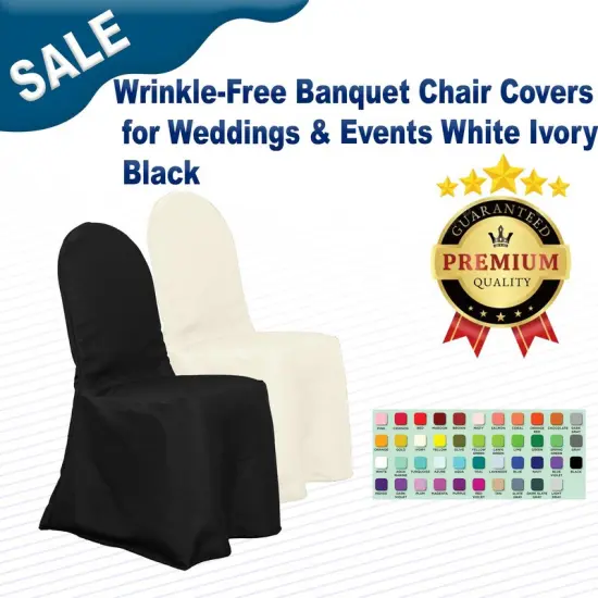 Wrinkle-Free Banquet Chair Covers for Weddings & Events {2}