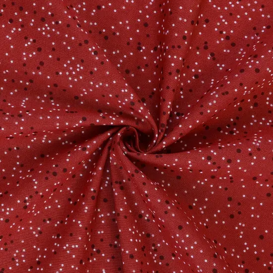 Mook Fabrics Dotted Cotton Fabric [108 in. Wide] - By The Yard Savvy Red {2}