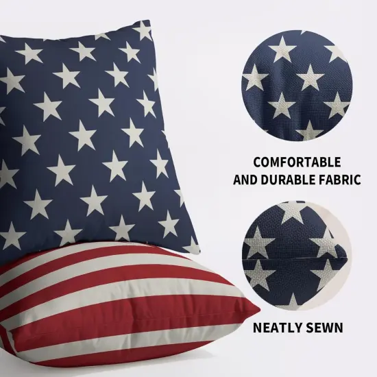 Set of 2 Throw pillow covers for 4th of July Decorations {5}