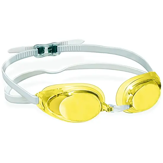 Swimline Youth and Adult Race One Finalist Competition Swimming Goggles - Yellow {1}