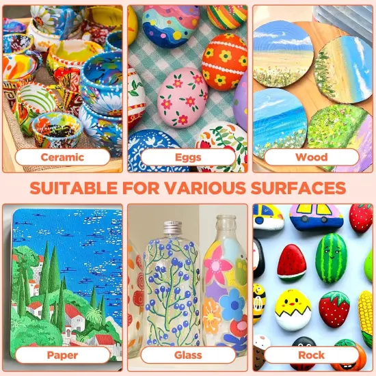 72 Colors Acrylic Paint Pens {4}