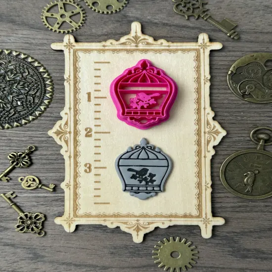 Steampunk Bird Cage Clay Cutter {1}