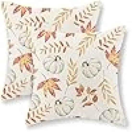 Autumn Maple Leaves Throw Pillows {1}