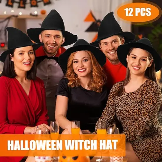 12 Pieces Halloween Knitted Witch Hat {5}