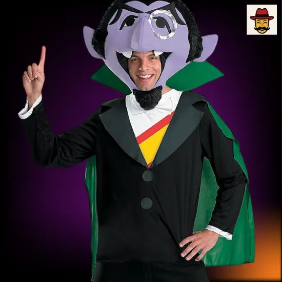 The Count Sesame Street Adult Costume for Halloween Parties {4}