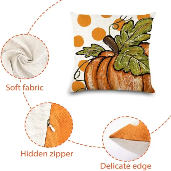 4pcs Fall Pillow Covers 18 x 18 Inch {2}