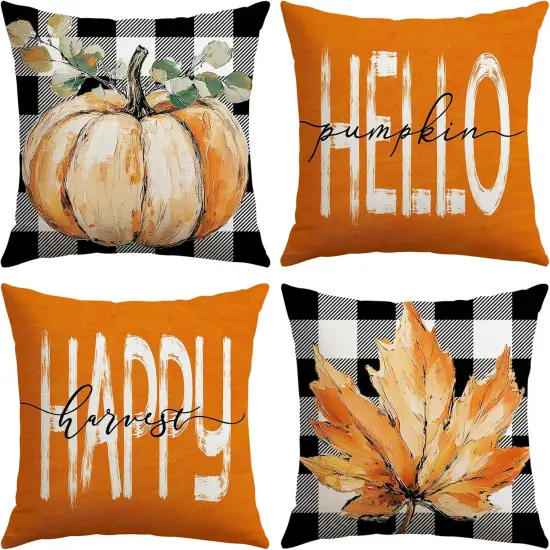 Fall Decorative Throw Pillow Covers {1}