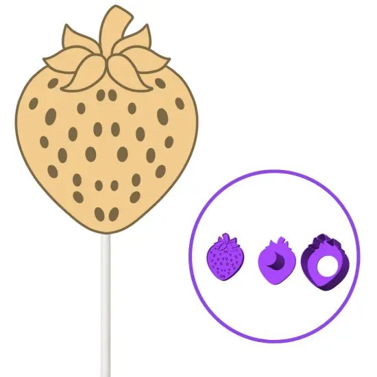 Strawberry cake pop mold {4}