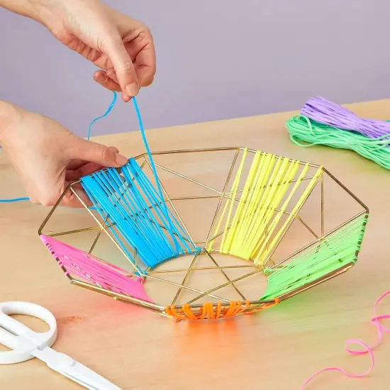 31 Color Lanyard String Kit, Gimp String for Bracelets Boondoggle Keychains, Plastic Cord with Rings and Hooks (40 Ft Each Roll) {4}