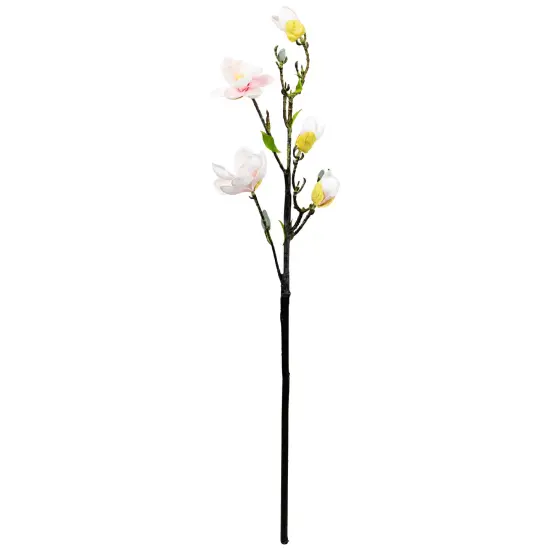 Northlight Magnolia Artificial Floral Sprays- 33" - White and Pink - Set of 4 {4}