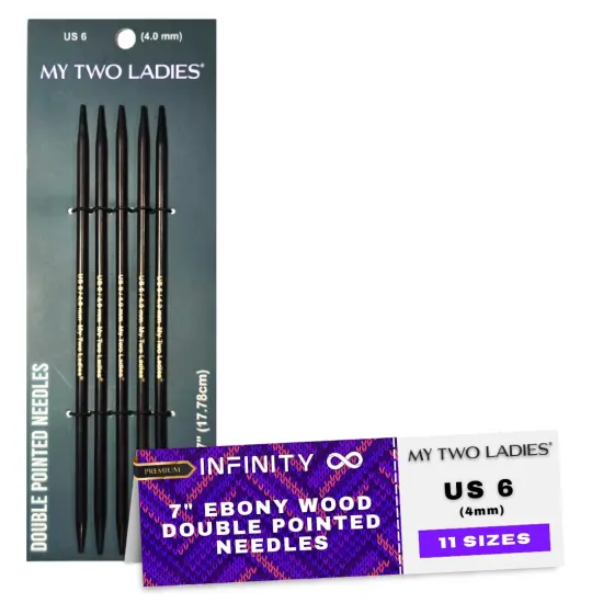 My Two Ladies | Infinity | Double Pointed Needles | Ebony | 11 Sizes {1}