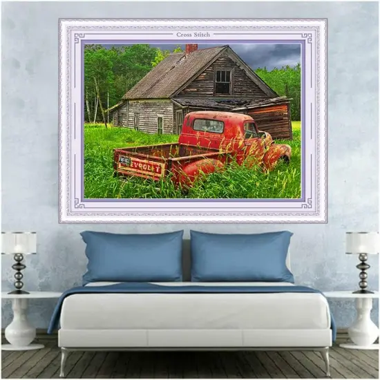 5D DIY Diamond Painting Kits for Adults Kids Countryside Scenery Full Drill Embroidery Cross Stitch Crystal Rhinestone Paintings Pictures Arts Wall Decor Painting Dots Kits {2}