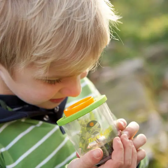 HABA Terra Kids Beaker Magnifier with Two Magnifying Lenses for STEM and Outdoor Learning Multicolor {7}
