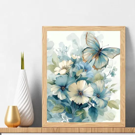 Paint by Numbers for Adults Beginners Paint by Number Kit Butterfly, DIY Acrylic Paint by Numbers Kits Flowers Colorful Paintworks Artwork for Adults Beginner {2}