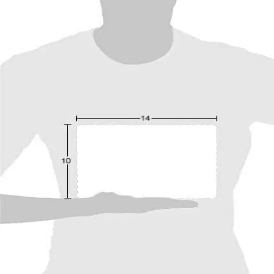 Paper Placemats for Dining Table &ndash; Disposable Scalloped Edges Blank Table Mats Great for Parties and Christmas Table Decorations 10"x14" 50 Pack (White) {4}