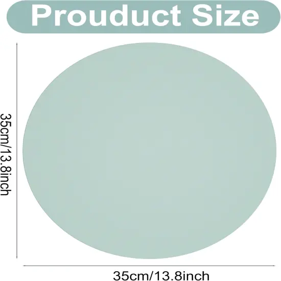 50 Pcs Sage Geen Disposable Paper Placemats Sage Round Paper Table Mats Green Paper Doilies Decorative Placemats Bulk Paper Charger for Wedding Banquet Party Dining Table Decor {2}