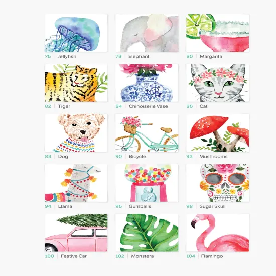 Watercolor the Easy Way: Step-by-Step Tutorials for 50 Beautiful Motifs Including Plants, Flowers, Animals & More {6}