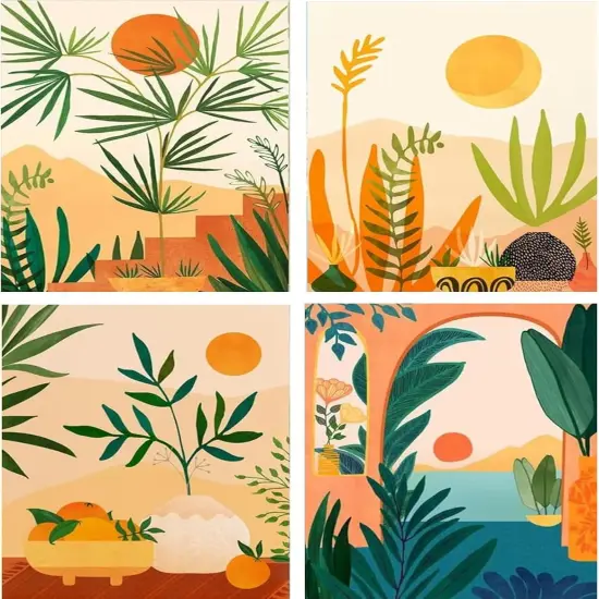 4 Pcs Diamond Painting Kits for Adults-Diamond Art Kits for Adults,DIY Painting for Adult Full Drill Diamond Painting Kits {1}