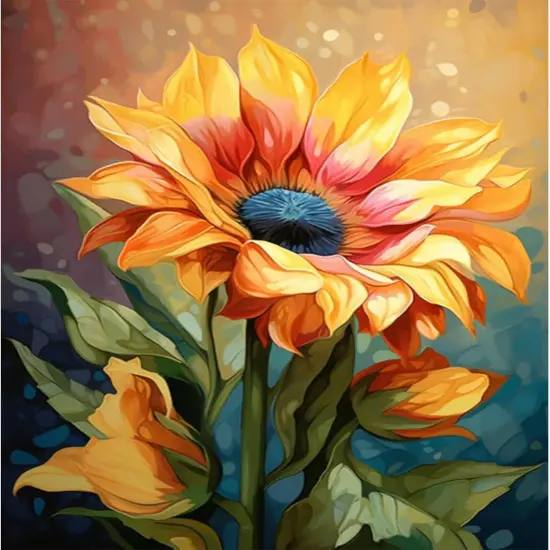 Paint by Numbers Sunflower for Adults Beginners with Frame,Sunflower Acrylic Adult Paint by Number Kits on Canvas,Abstract Landscape Digital Oil Number Painting Kits for Home Decor {1}