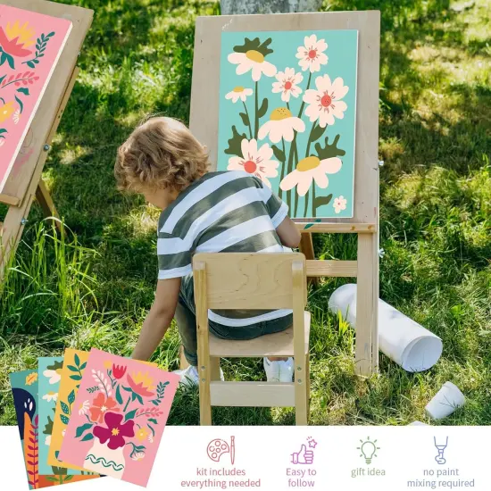Paint by Numbers for Adults and Kids Ages 8-12 - Easy to Paint by Number for Beginners, Flower Canvas Painting Kits Perfect for Gift Home Wall Decor {4}