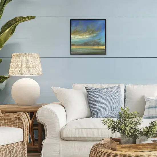 Stupell Industries Curved Sunlit Clouds Framed Giclee, design by Sheila Finch {2}