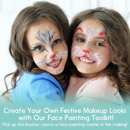 61-Piece Deluxe Face Painting(Multicolor) {5}