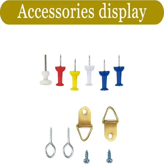 Black Cork Bulletin Board with Oak Wood Finish Frame (15.7 X 12 Inches) {5}