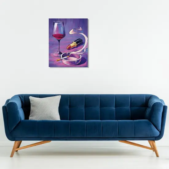 Canvas Painting Kit Paint and Sip Kit for Adults Pre Drawn Canvas for Painting （8x10） {5}