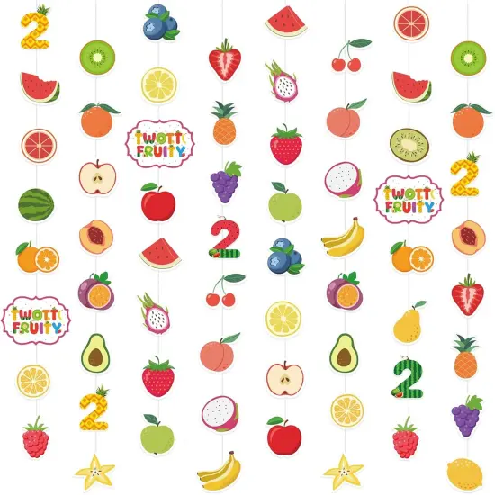 Fruit Party Decorations Twotti Fruity Birthday Hanging Swirls Fruit Birthday Theme Party Supplies {1}