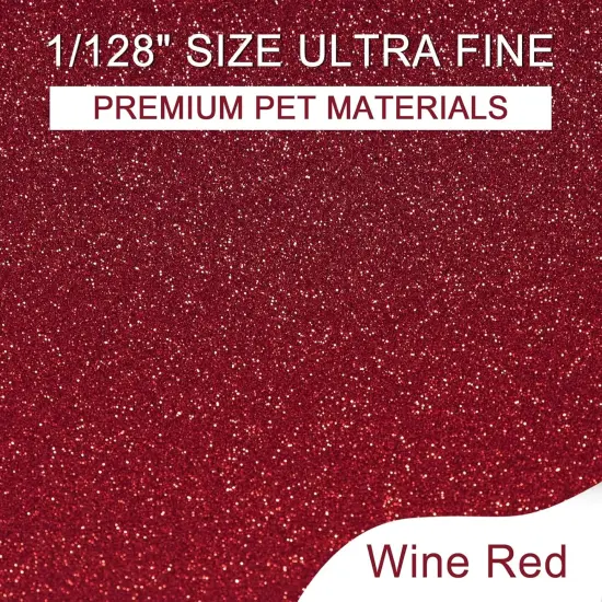 Ceya 3.8oz/ 110g Ultra Fine Glitter Powder Wine Red Glitter 1/128&rdquo; 0.008&rdquo; 0.2mm for Slime Epoxy Resin Craft Tumbler Jewelry Nail {2}