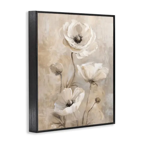 Stupell Industries Natural Beige Poppies Framed Giclee Wall Art Design by Nina Blue {3}
