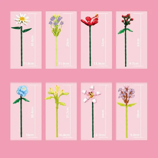 Constructor flower bouquet in a vase F07M9-4(109) {6}