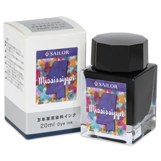Sailor USA State Ink - Mississippi, Deep Blue, 20 ml {1}