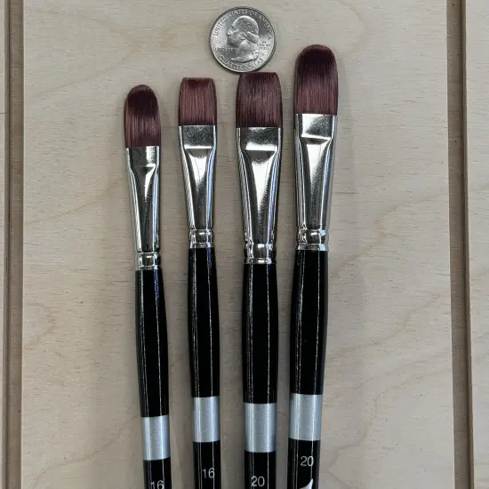 Trekell Crimson Taklon - Long Handle - Big Brush {5}