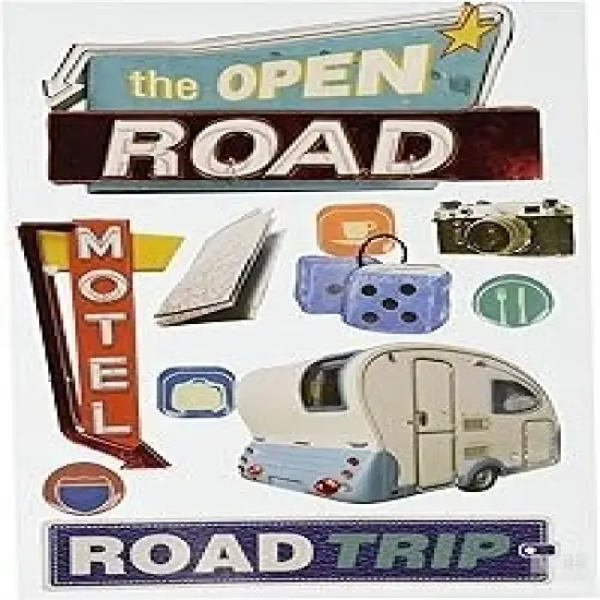 Paper House The Open Road Dimensional Stickers {1}