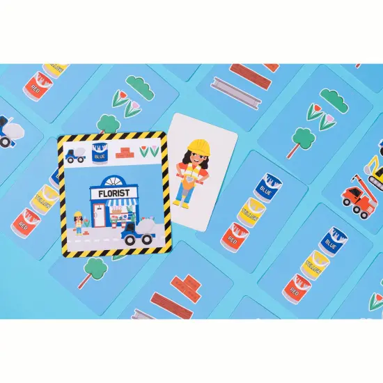 Professor Puzzle: Little Builders - Memory & Collection Card Game, Work Together To Build The Town, Ideal Starter Game, Teamwork, Kids 4+, 2-5 Players {5}