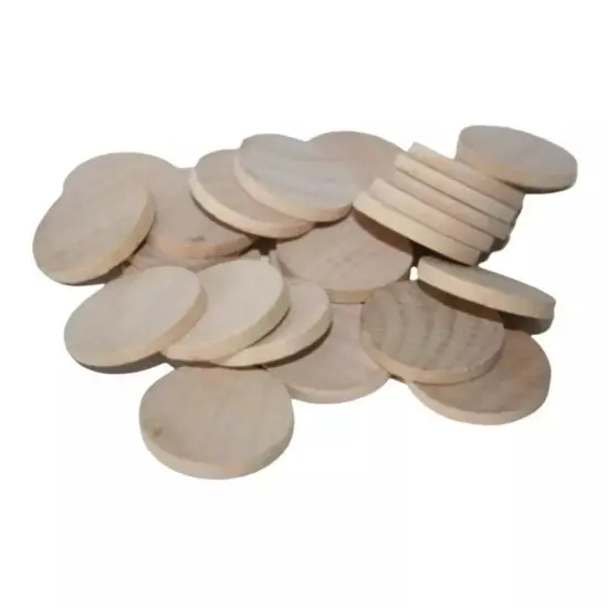 Kitcheniva Round Wooden Disc Circles Paint Stain Stamp Crafts DIY {1}