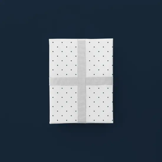 Vintage Blue Dot Gift Wrap {1}
